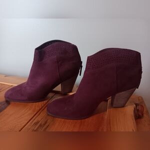 Women's Burgundy Ankle Boots